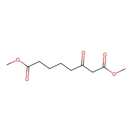 Dimethyl 3-oxooctanedioate structure