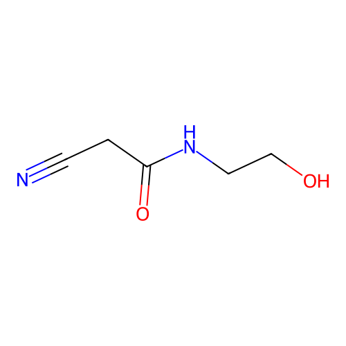 2-cyano-N-(2-hydroxyethyl)acetamide structure