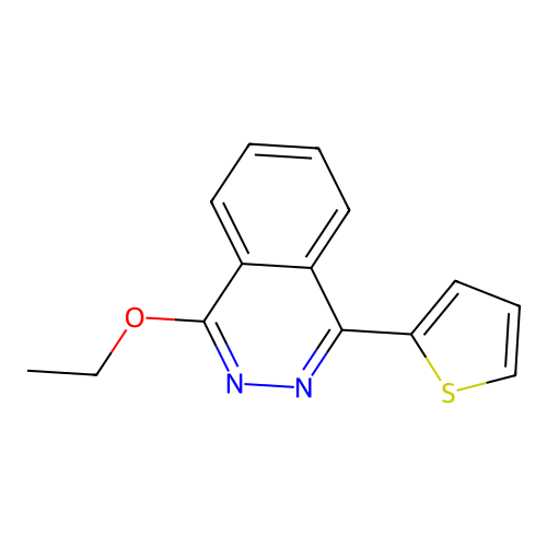 1-Ethoxy-4-thiophen-2-ylphthalazine structure