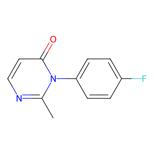 3-(4-Fluorophenyl)-2-methylpyrimidin-4(3H)-one structure