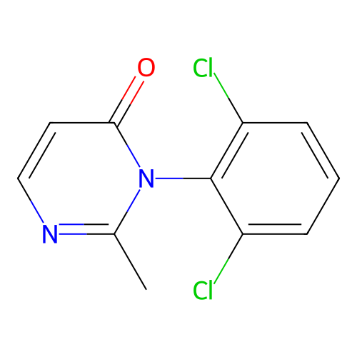 4(3H)-Pyrimidinone, 3-(2,6-dichlorophenyl)-2-methyl- structure