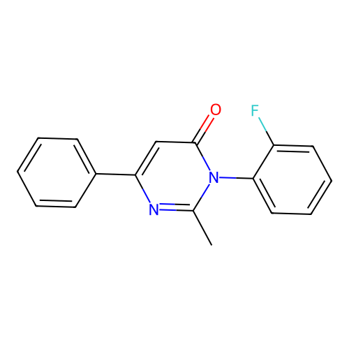 4(3H)-Pyrimidinone, 3-(2-fluorophenyl)-2-methyl-6-phenyl- structure