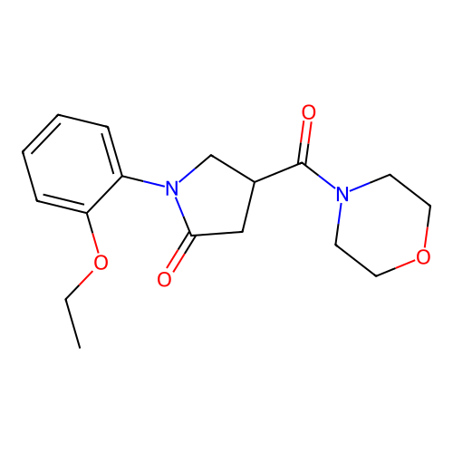 1-(2-Ethoxyphenyl)-4-(morpholine-4-carbonyl)pyrrolidin-2-one structure