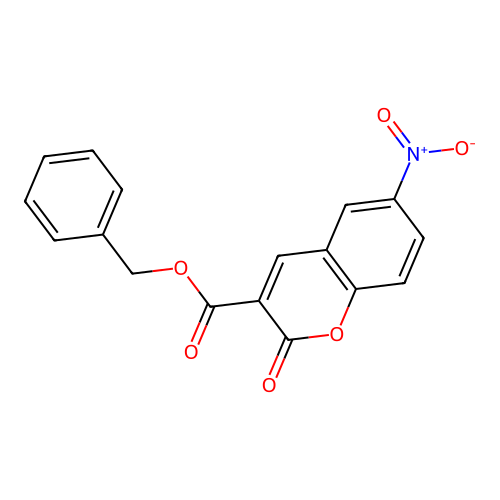 benzyl 6-nitro-2-oxo-2H-chromene-3-carboxylate structure