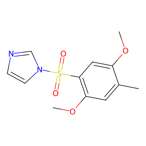 1-(2,5-Dimethoxy-4-methylphenyl)sulfonylimidazole structure