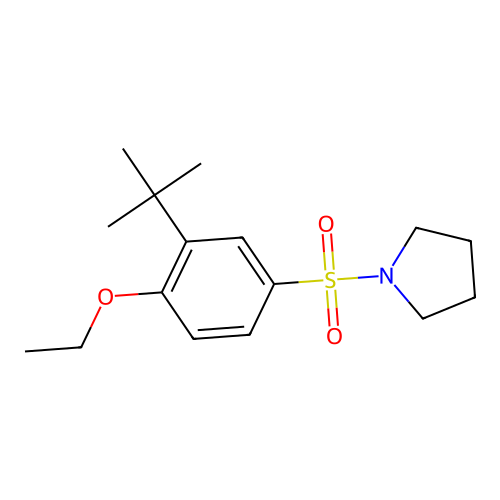 1-(3-Tert-butyl-4-ethoxyphenyl)sulfonylpyrrolidine structure