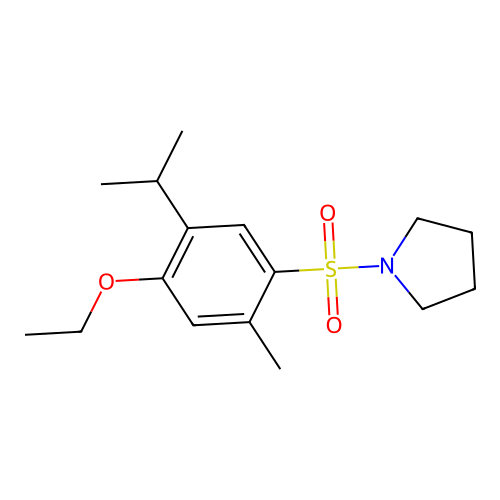 1-[(4-Ethoxy-5-isopropyl-2-methylphenyl)sulfonyl]pyrrolidine structure