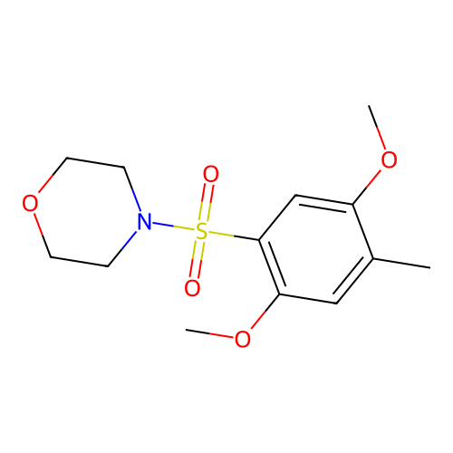 4-[(2,5-Dimethoxy-4-methylphenyl)sulfonyl]morpholine structure