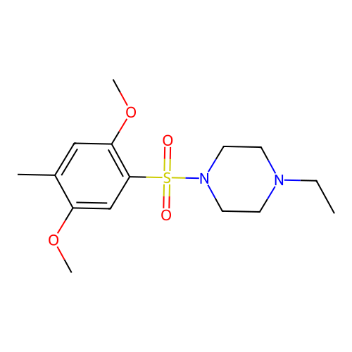 1-(2,5-Dimethoxy-4-methylbenzenesulfonyl)-4-ethylpiperazine structure