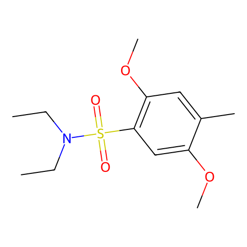[(2,5-Dimethoxy-4-methylphenyl)sulfonyl]diethylamine structure