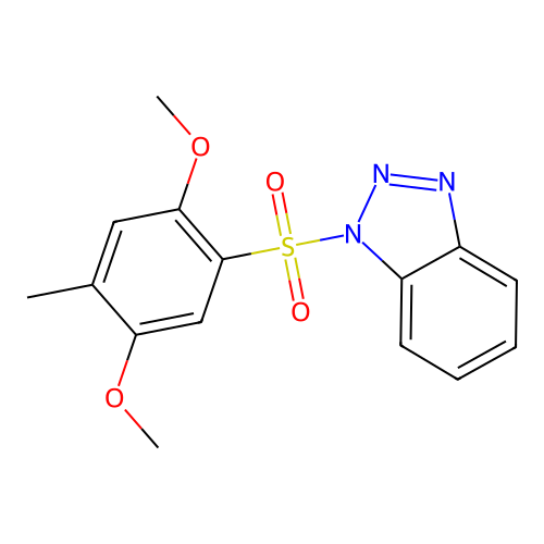 1-(2,5-Dimethoxy-4-methylphenyl)sulfonylbenzotriazole structure