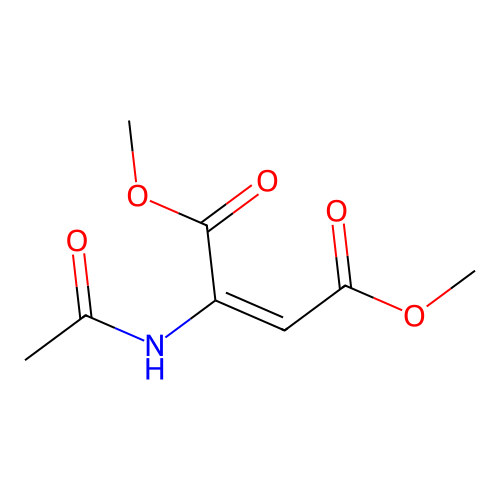 dimethyl (2E)-2-(acetylamino)-2-butenedioate structure