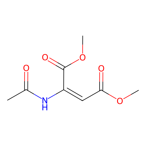 Dimethyl 2-acetamidobut-2-enedioate structure