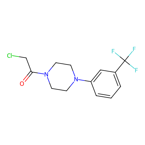 2-Chloro-1-{4-[3-(trifluoromethyl)phenyl]piperazin-1-yl}ethan-1-one structure