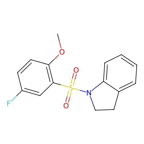 1-[(5-Fluoro-2-methoxyphenyl)sulfonyl]indoline structure