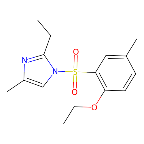 1-(2-Ethoxy-5-methylphenyl)sulfonyl-2-ethyl-4-methylimidazole structure