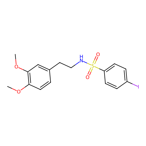 (2-(3,4-Dimethoxyphenyl)ethyl)((4-iodophenyl)sulfonyl)amine structure