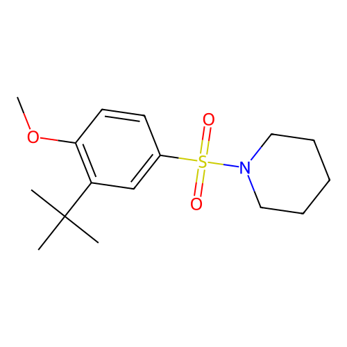1-(3-Tert-butyl-4-methoxyphenyl)sulfonylpiperidine structure