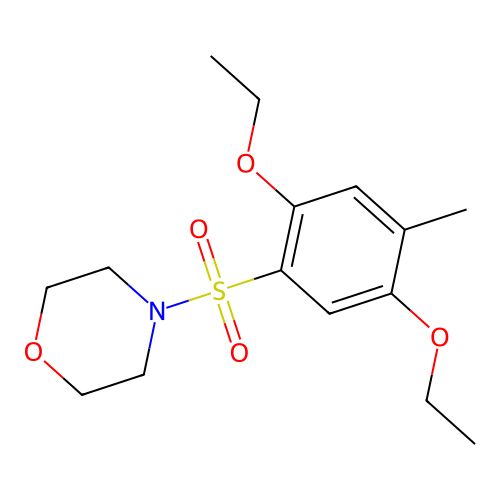 4-(2,5-Diethoxy-4-methylphenyl)sulfonylmorpholine structure