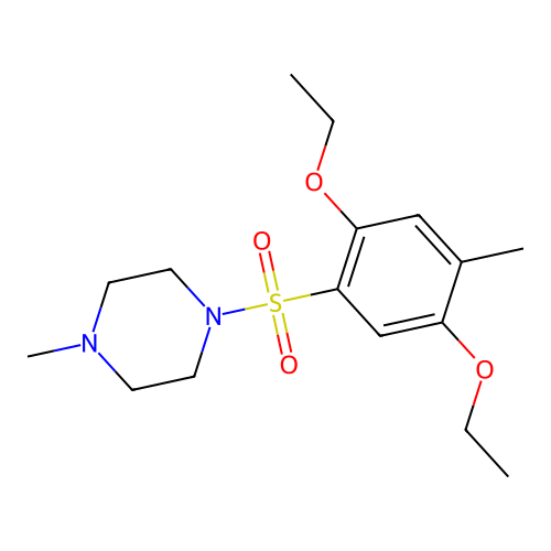 1-(2,5-Diethoxy-4-methylphenyl)sulfonyl-4-methylpiperazine structure