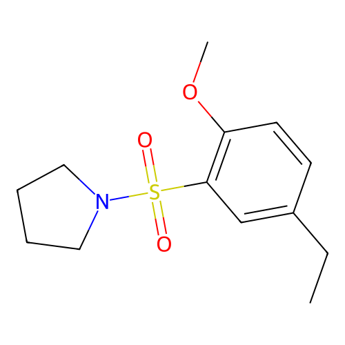 1-(5-Ethyl-2-methoxyphenyl)sulfonylpyrrolidine structure