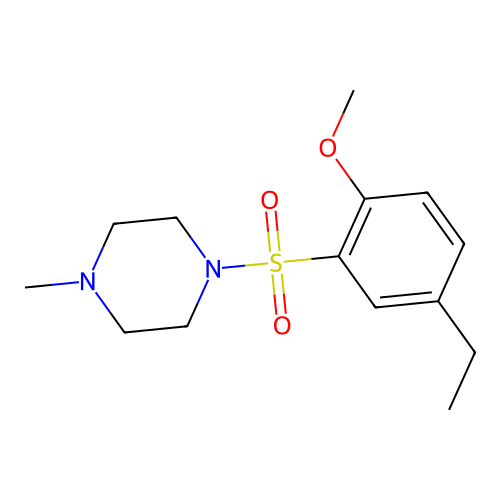 1-(5-Ethyl-2-methoxyphenyl)sulfonyl-4-methylpiperazine structure