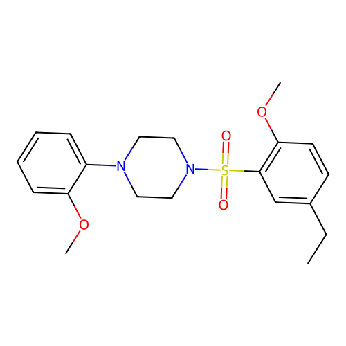 1-[(5-Ethyl-2-methoxyphenyl)sulfonyl]-4-(2-methoxyphenyl)piperazine structure