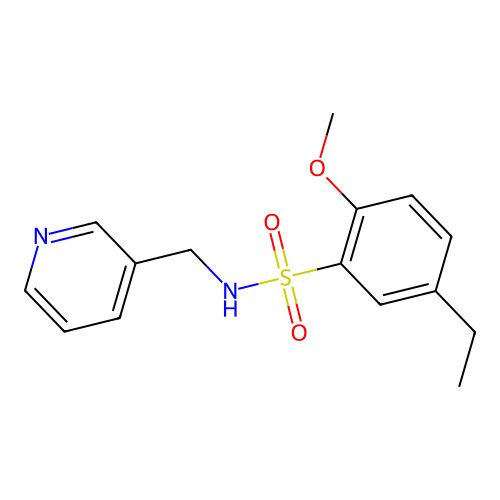 [(5-Ethyl-2-methoxyphenyl)sulfonyl](3-pyridylmethyl)amine structure