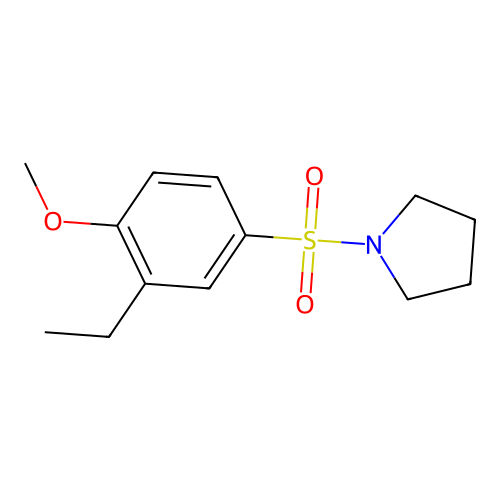 1-(3-Ethyl-4-methoxyphenyl)sulfonylpyrrolidine structure