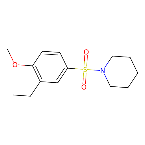 1-(3-Ethyl-4-methoxyphenyl)sulfonylpiperidine structure
