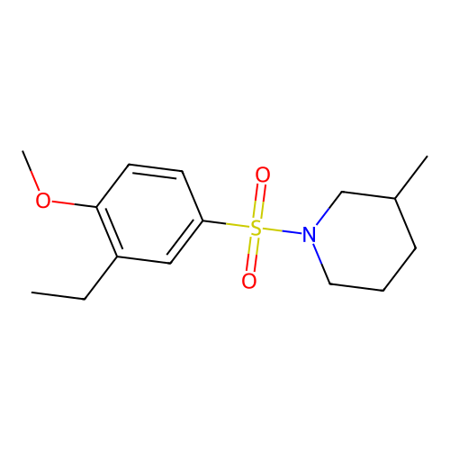 1-[(3-Ethyl-4-methoxyphenyl)sulfonyl]-3-methylpiperidine structure