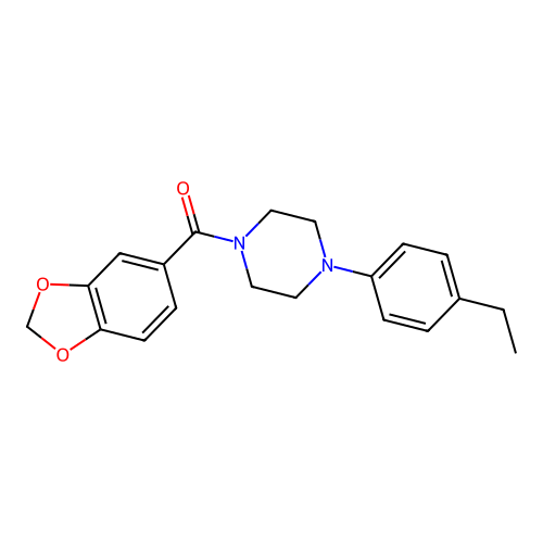 1,3-Benzodioxol-5-yl[4-(4-ethylphenyl)piperazin-1-yl]methanone structure