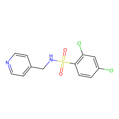 [(2,4-Dichlorophenyl)sulfonyl](4-pyridylmethyl)amine structure