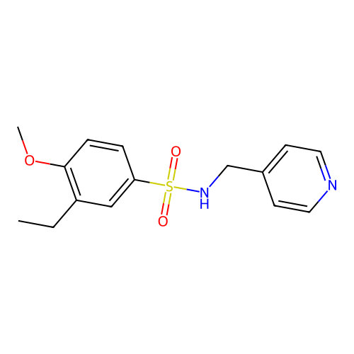 [(3-Ethyl-4-methoxyphenyl)sulfonyl](4-pyridylmethyl)amine structure
