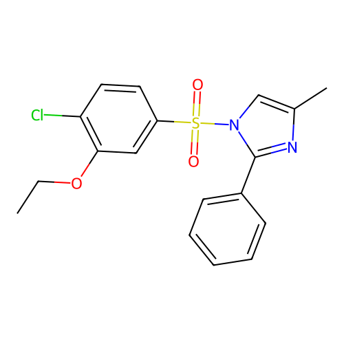 1-(4-Chloro-3-ethoxyphenyl)sulfonyl-4-methyl-2-phenylimidazole structure