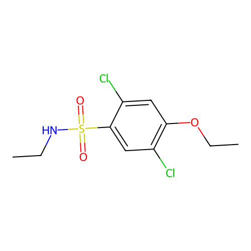 2,5-dichloro-4-ethoxy-N-ethylbenzenesulfonamide structure
