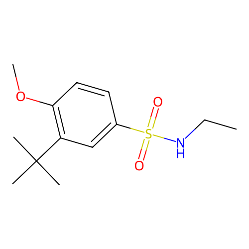 3-tert-butyl-N-ethyl-4-methoxybenzenesulfonamide structure