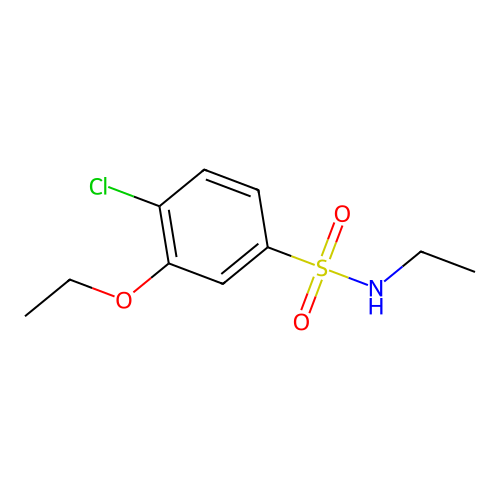 4-chloro-3-ethoxy-N-ethylbenzenesulfonamide structure