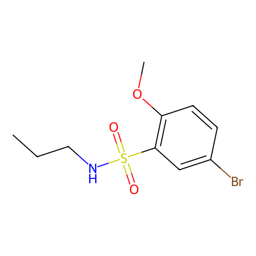 5-bromo-2-methoxy-N-propylbenzenesulfonamide structure