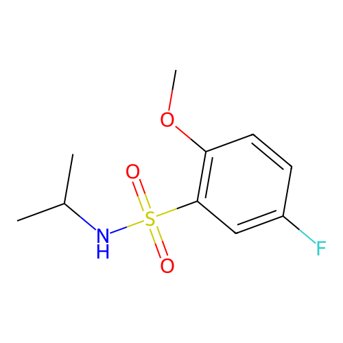 5-fluoro-N-isopropyl-2-methoxybenzenesulfonamide structure
