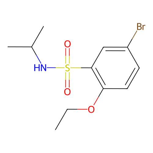 5-bromo-2-ethoxy-N-isopropylbenzenesulfonamide structure