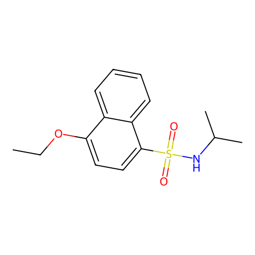 4-ethoxy-N-isopropyl-1-naphthalenesulfonamide structure