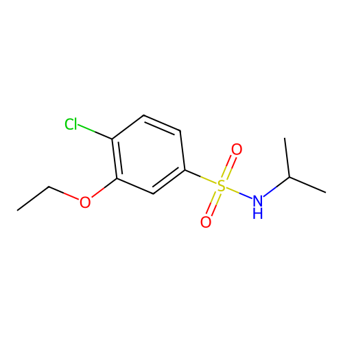 4-chloro-3-ethoxy-N-isopropylbenzenesulfonamide structure