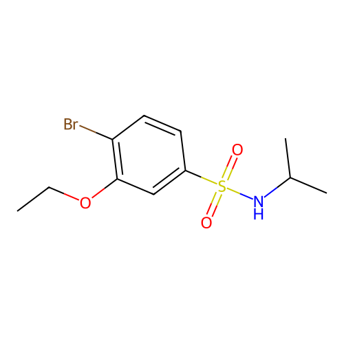 4-bromo-3-ethoxy-N-propan-2-ylbenzenesulfonamide structure