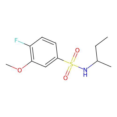 [(4-Fluoro-3-methoxyphenyl)sulfonyl](methylpropyl)amine structure