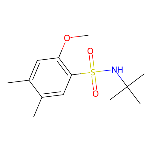 (Tert-butyl)[(2-methoxy-4,5-dimethylphenyl)sulfonyl]amine structure