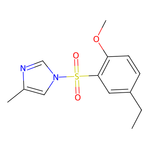 1-[(5-Ethyl-2-methoxyphenyl)sulfonyl]-4-methylimidazole structure