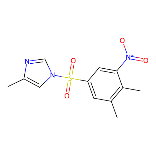1-(3,4-dimethyl-5-nitrobenzenesulfonyl)-4-methyl-1H-imidazole structure