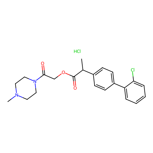 Bifeprofen hydrochloride structure