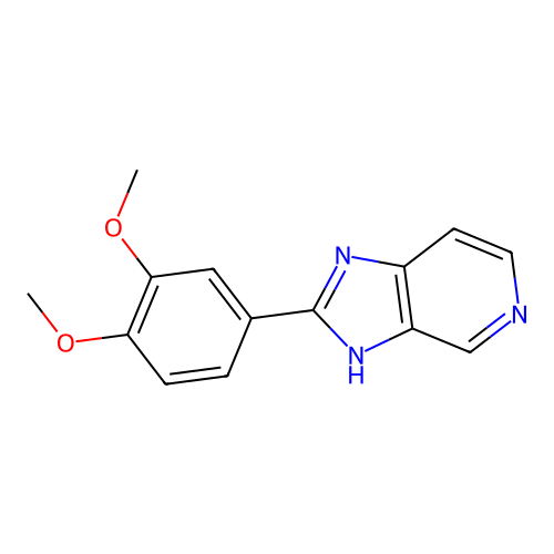 1H-Imidazo[4,5-c]pyridine, 2-(3,4-dimethoxyphenyl)- structure